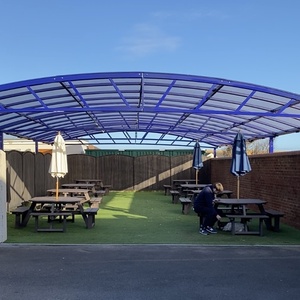 Canopy seating area